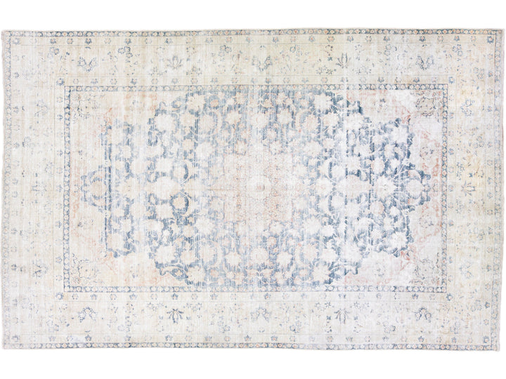 Vintage Tabriz Wool Rug 10 X 15