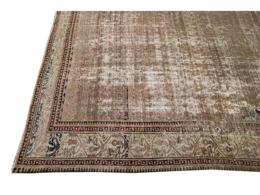 Antique Malayer Wool Runner 6 x 17