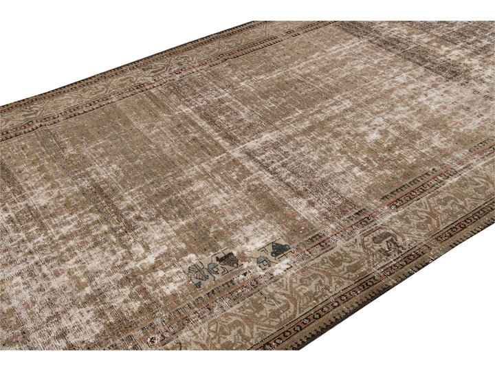Antique Malayer Wool Runner 6 x 17