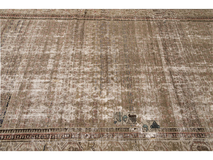 Antique Malayer Wool Runner 6 x 17