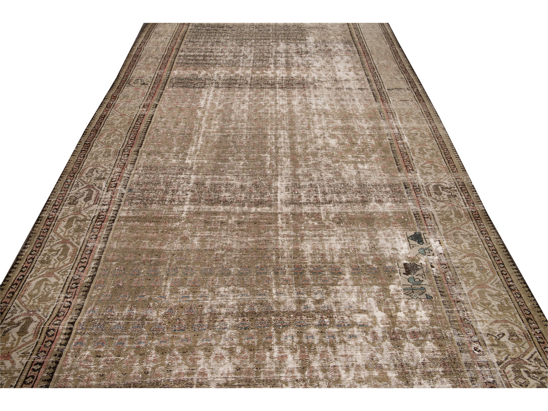 Antique Malayer Wool Runner 6 x 17