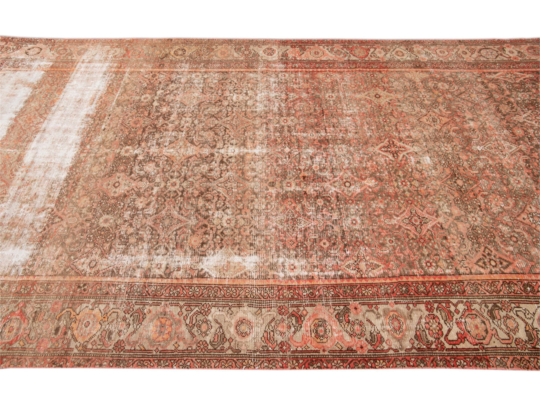 Antique Malayer Wool Runner 6 x 13