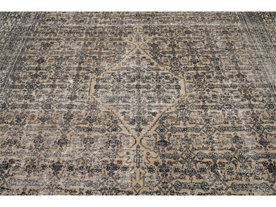 Vintage Malayer Wool Rug 10 x 17