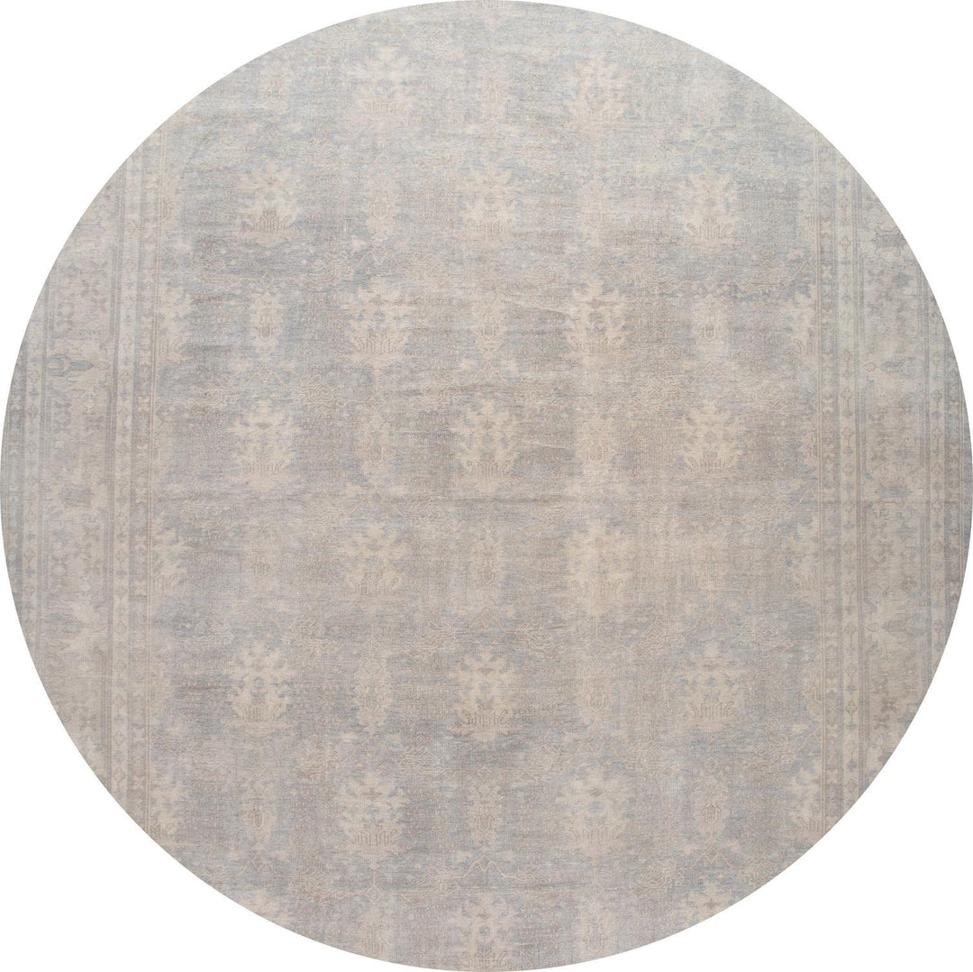 Modern Indian Oushak Style Wool Rug 16 X 24