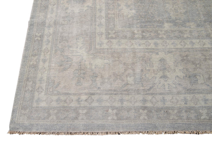 Modern Indian Oushak Style Wool Rug 16 X 24
