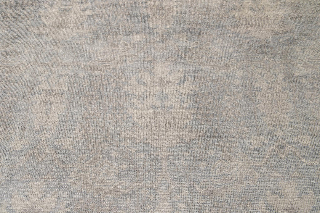 Modern Indian Oushak Style Wool Rug 16 X 24