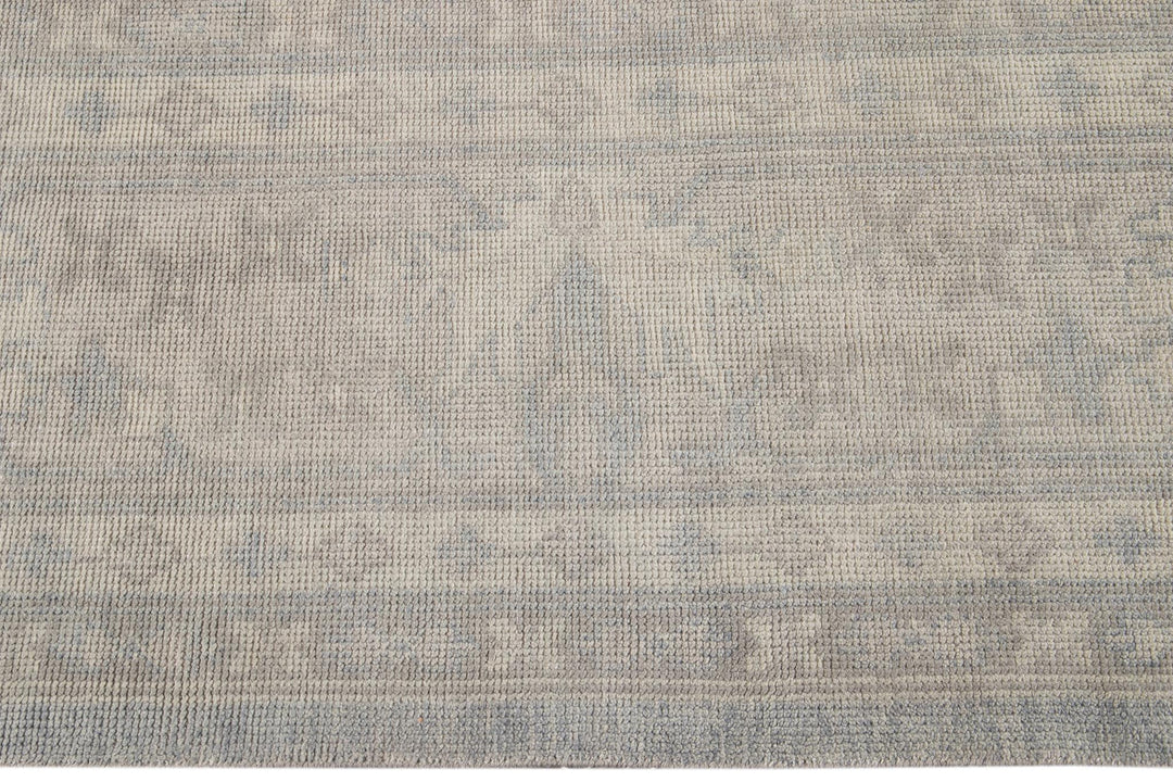Modern Indian Oushak Style Wool Rug 16 X 24