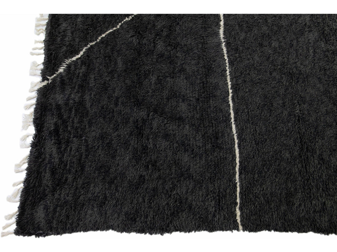 Modern Moroccan Wool Rug 12 X 15