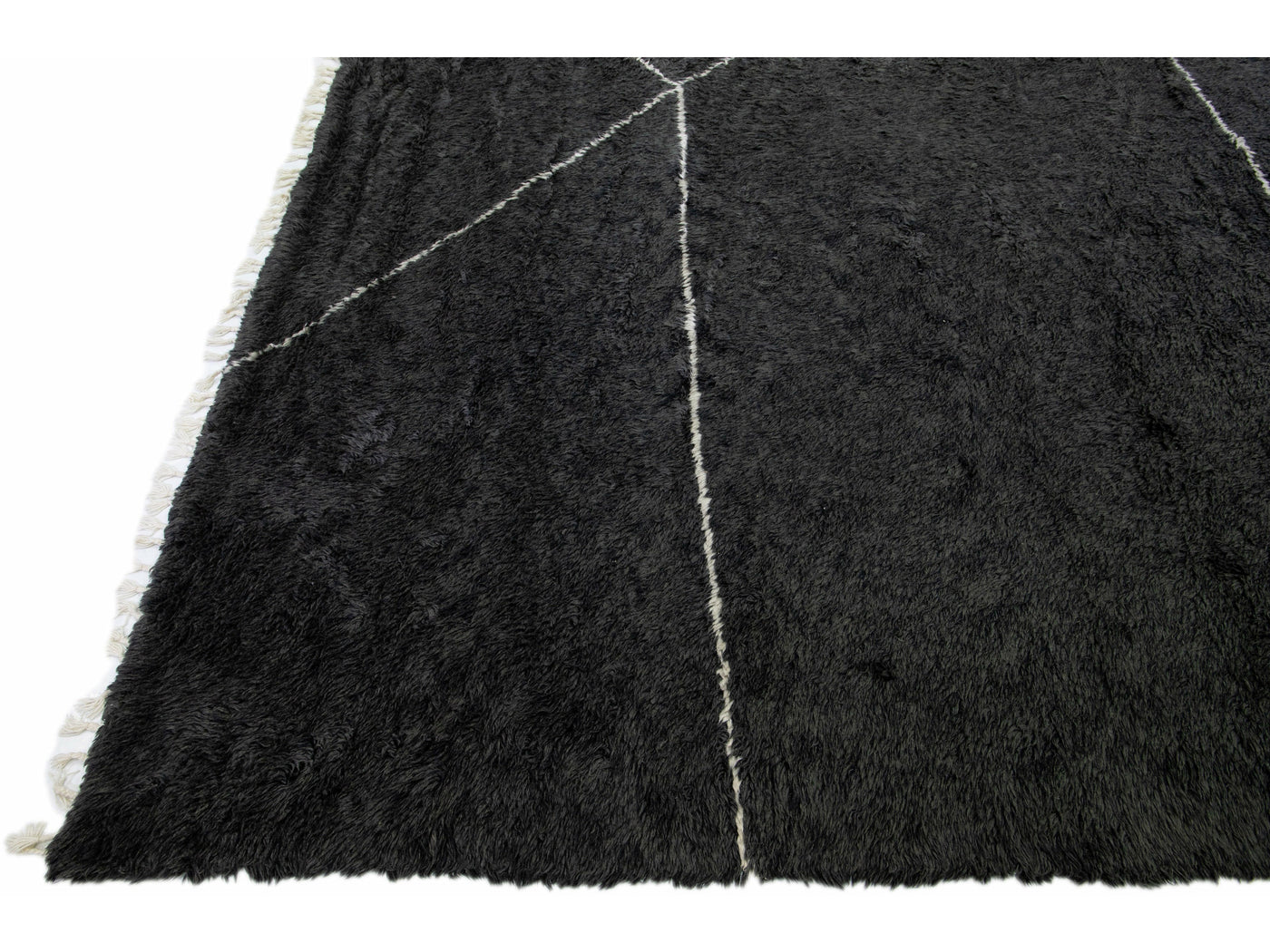 Modern Moroccan Wool Rug 14 X 17