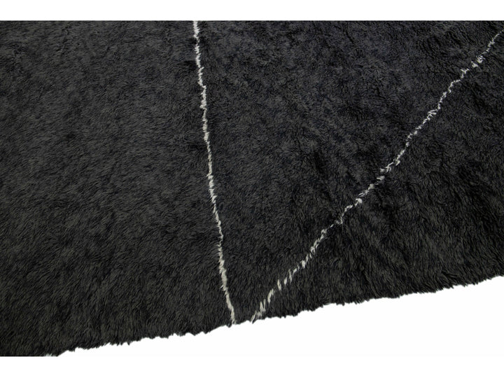 Modern Moroccan Wool Rug 14 X 17