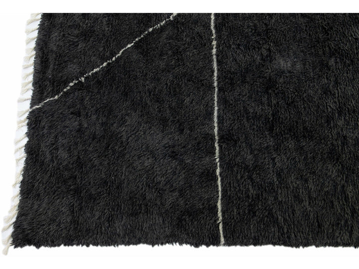 Modern Moroccan Wool Rug 9 X 12