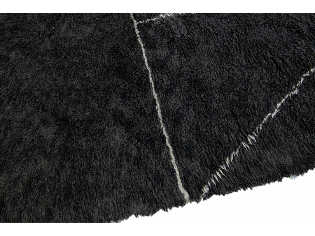 Modern Moroccan Wool Rug 9 X 12