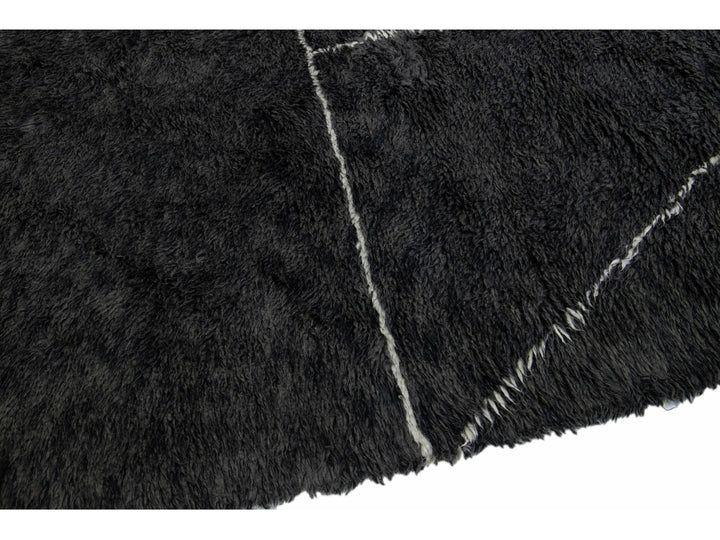 Modern Moroccan Wool Rug 9 X 12