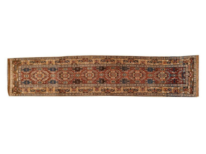 Vintage Bakshaish Tribal Wool Runner 3 X 13