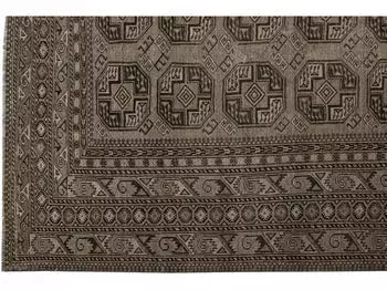 Antique Turkmen Wool Rug 8 X 9