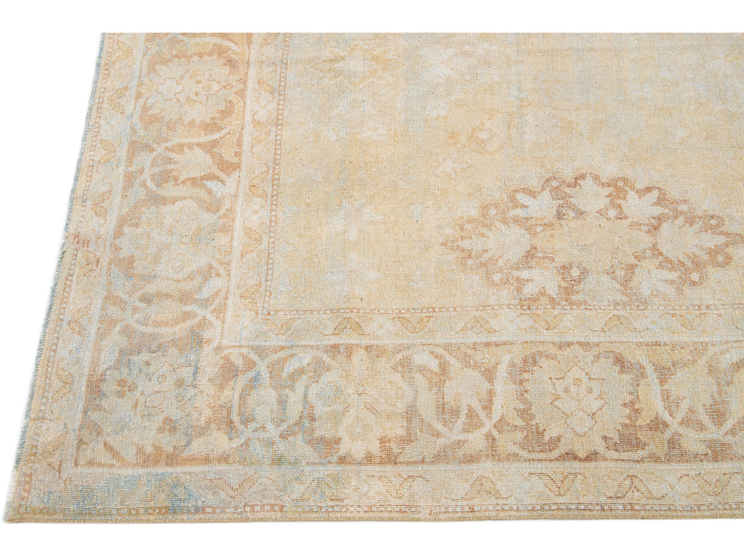 Antique Agra Wool Rug 10 X 10