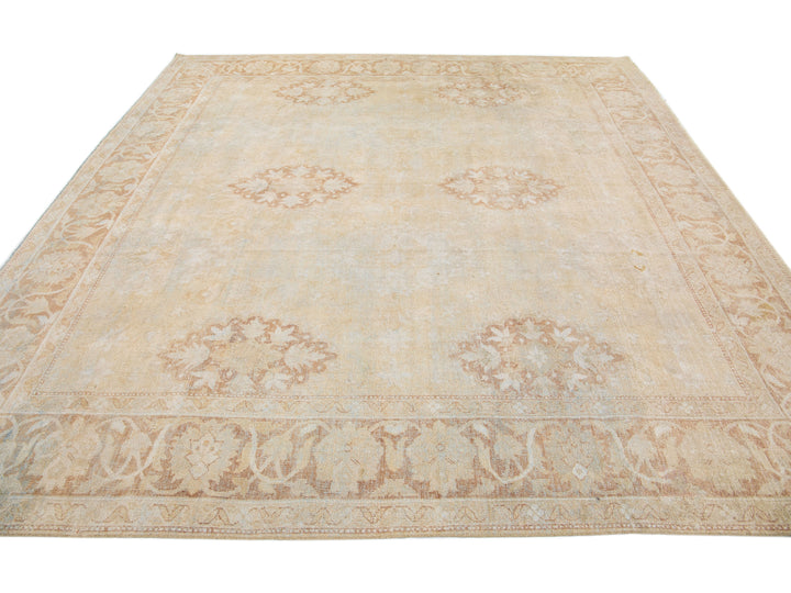 Antique Agra Wool Rug 10 X 10