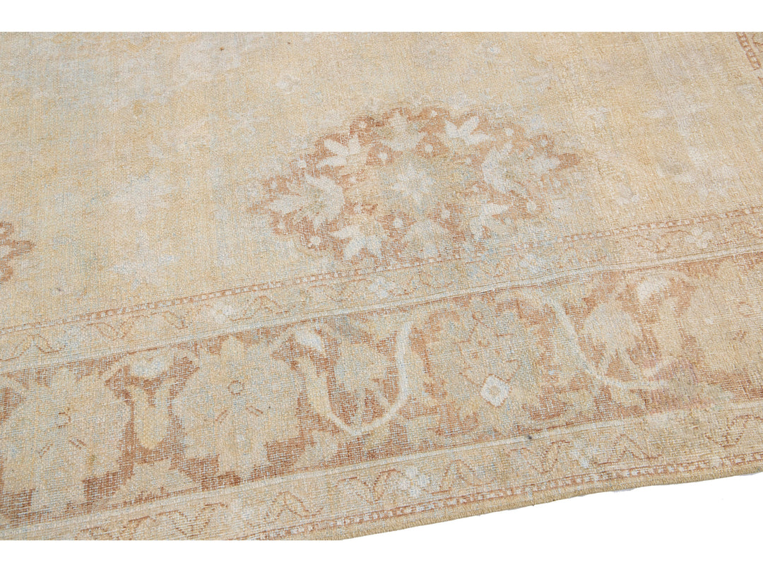 Antique Agra Wool Rug 10 X 10