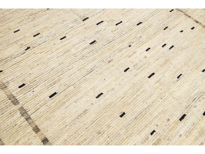 Modern Moroccan Wool Rug 12 X 14
