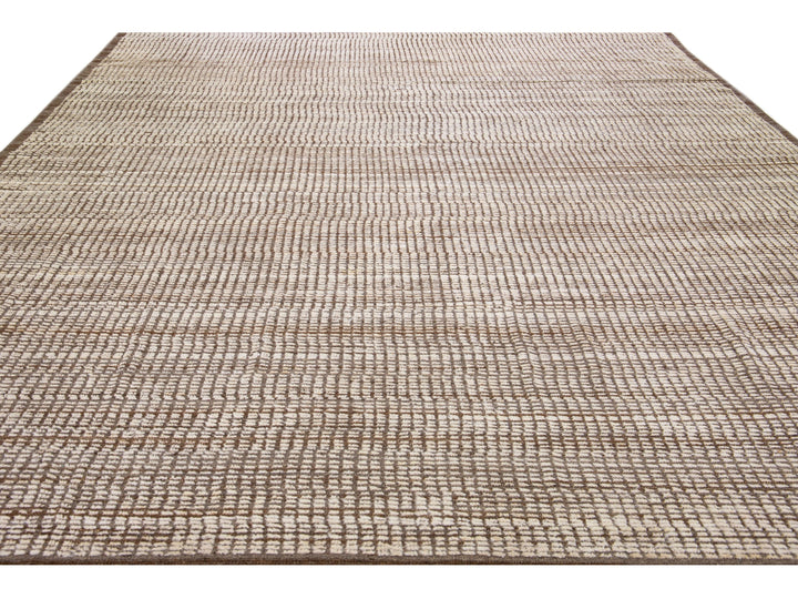 Modern Moroccan Wool Rug 12 X 15