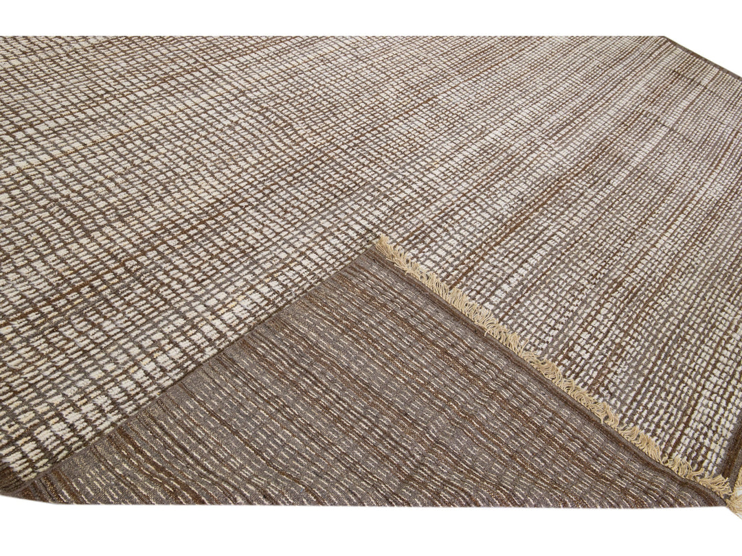 Modern Moroccan Wool Rug 12 X 15