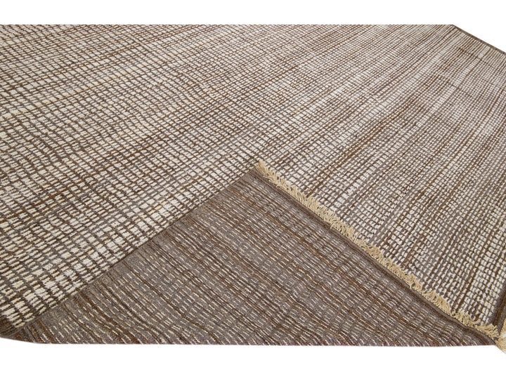 Modern Moroccan Wool Rug 12 X 15