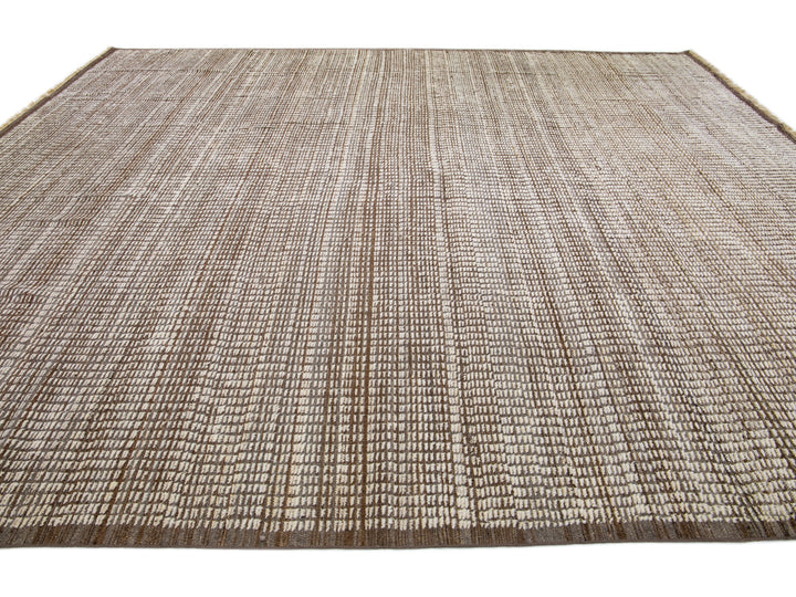 Modern Moroccan Wool Rug 12 X 15