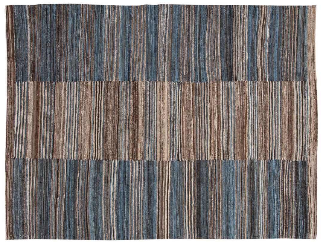 Modern Kilim Wool Rug 9 X 12