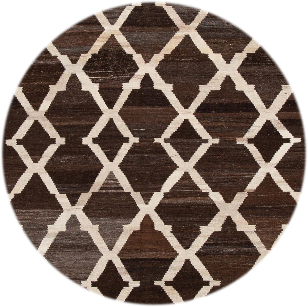 Contemporary Flatweave Kilim Wool Rug 9 X 10
