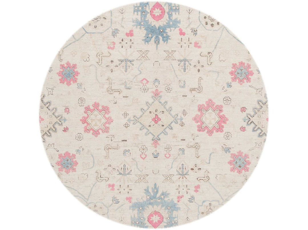 Modern Afghan Khotan Wool Rug 9 X 13