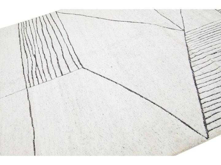 Modern Moroccan Wool Rug 8 X 10