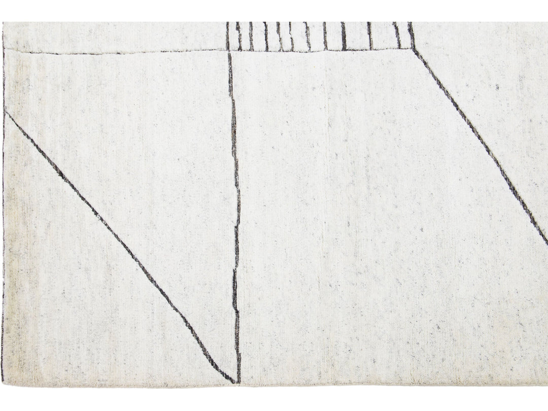 Modern Moroccan Wool Rug 8 X 10