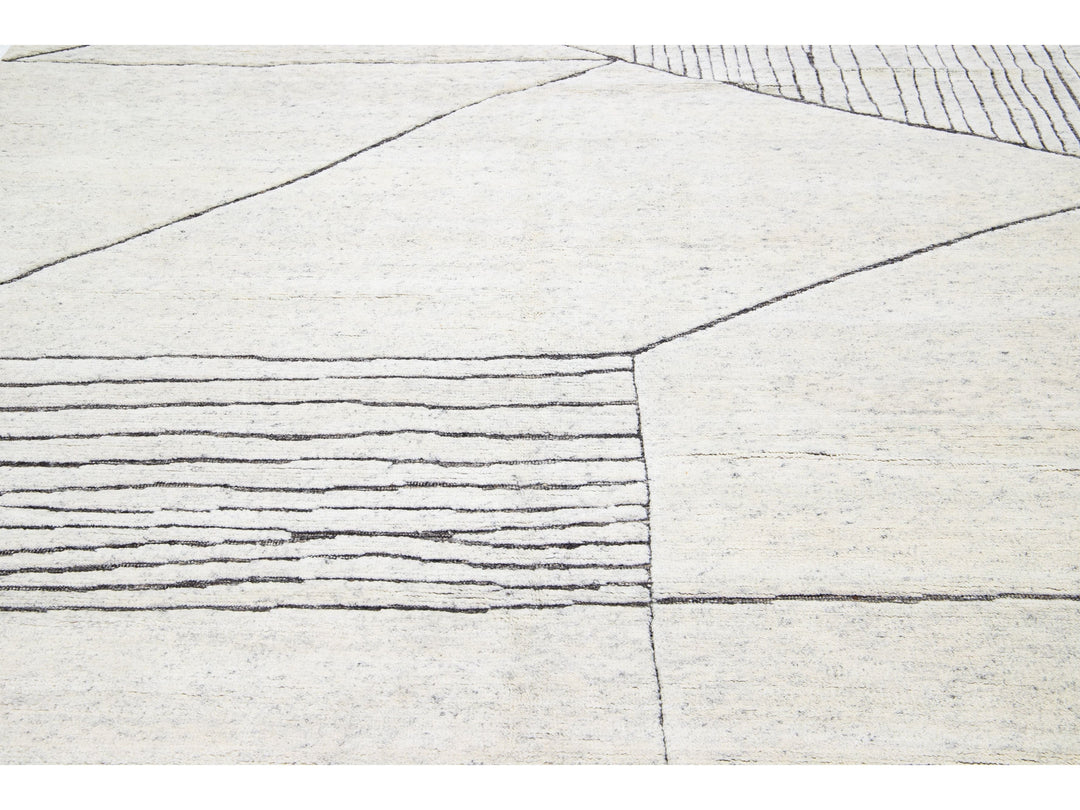 Modern Moroccan Wool Rug 8 X 10