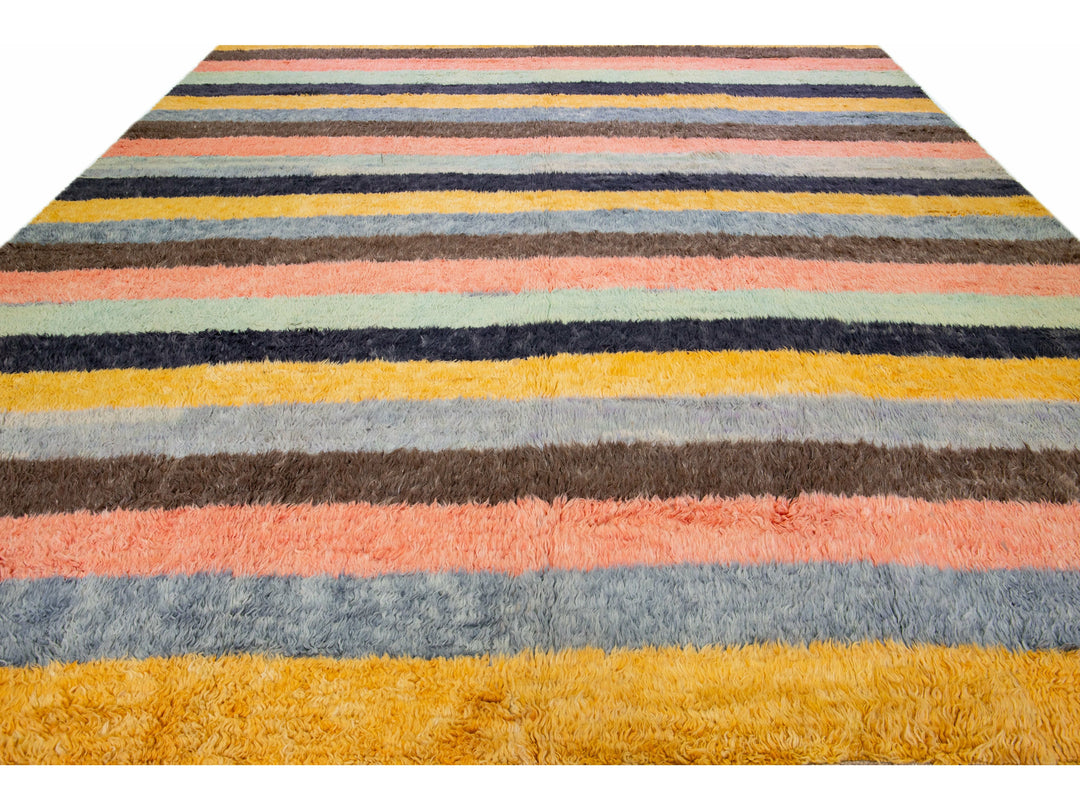 Modern Turkish Tulu Wool Rug 12 X 15