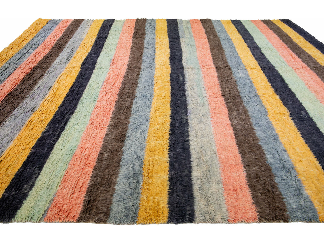Modern Turkish Tulu Wool Rug 12 X 15