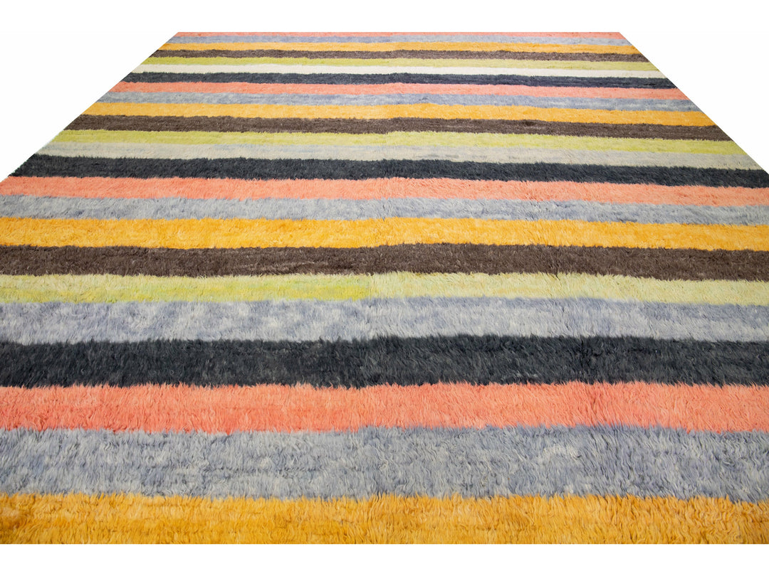 Modern Turkish Tulu Wool Rug 13 X 15