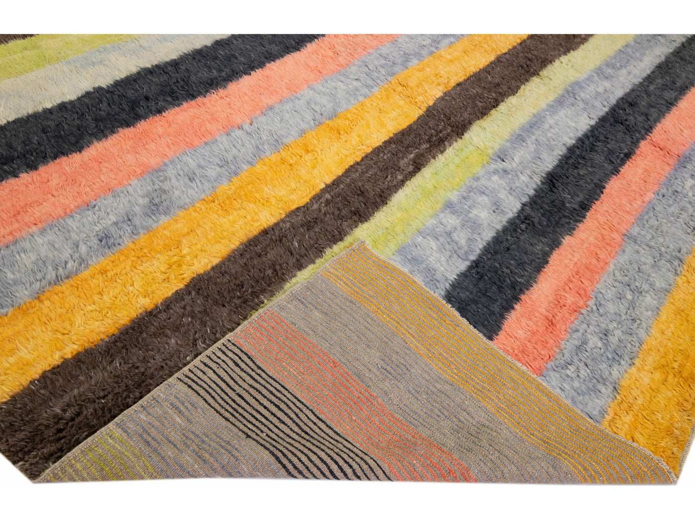 Modern Turkish Tulu Wool Rug 13 X 15