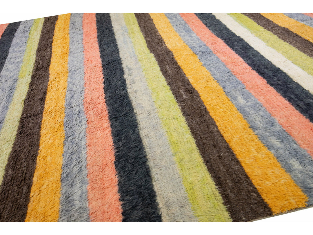 Modern Turkish Tulu Wool Rug 13 X 15