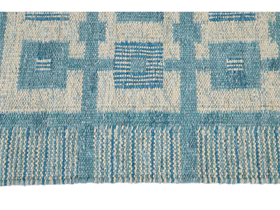 Cotton Scandinavian-style Kilim Custom Rug