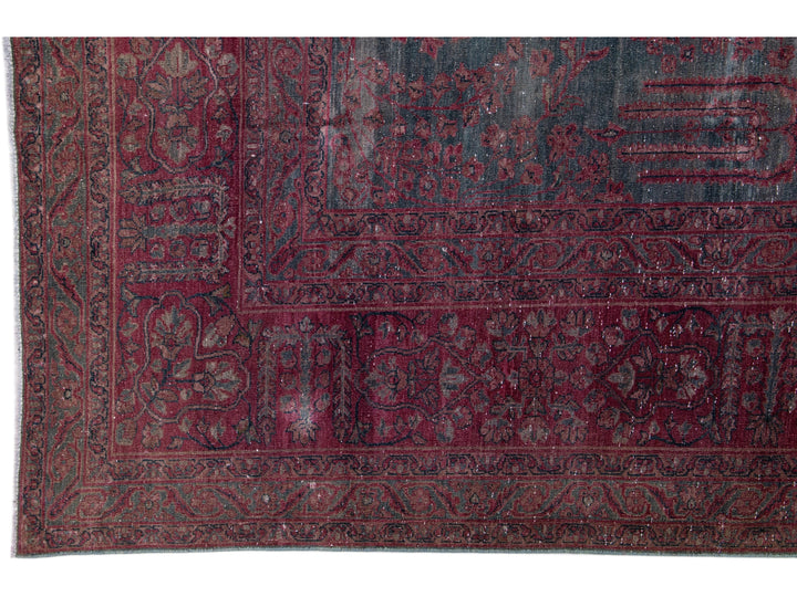 Antique Tabriz Wool Rug 9 X 12