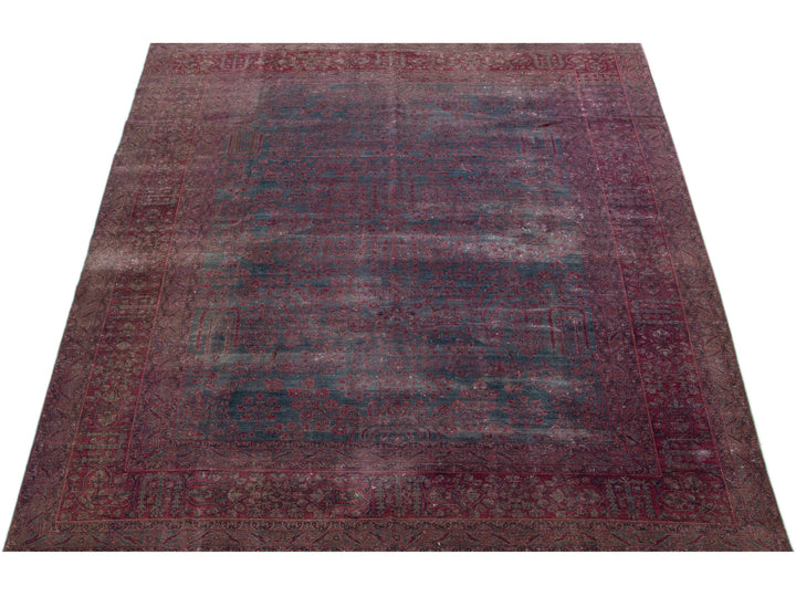 Antique Tabriz Wool Rug 9 X 12