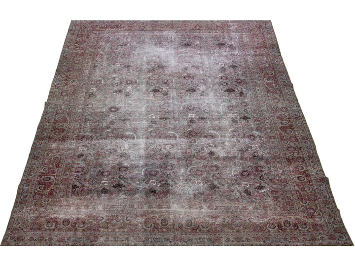 Antique Tabriz Wool Rug 10 X 14