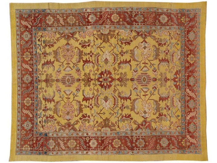 Vintage Bakshaish Tribal Wool Rug 11 X 13