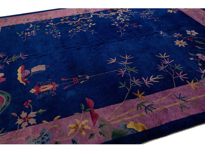 Antique Art Deco Chinese Rug 9 X 12
