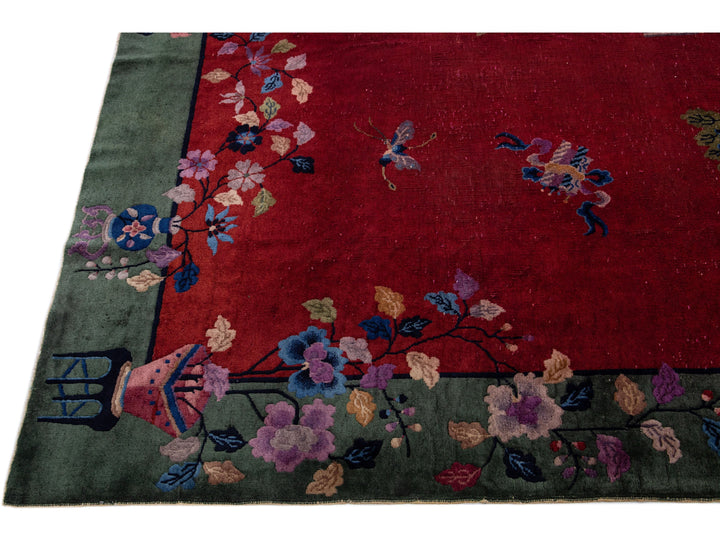 Antique Art Deco Chinese Rug 8 X 10