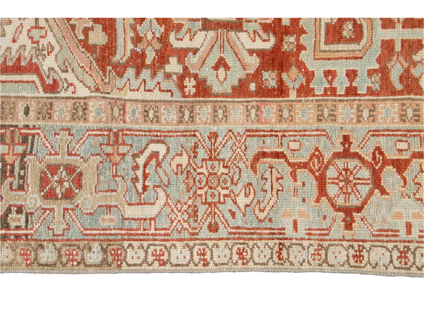 Vintage Persian Heriz Wool Rug 8 X 11
