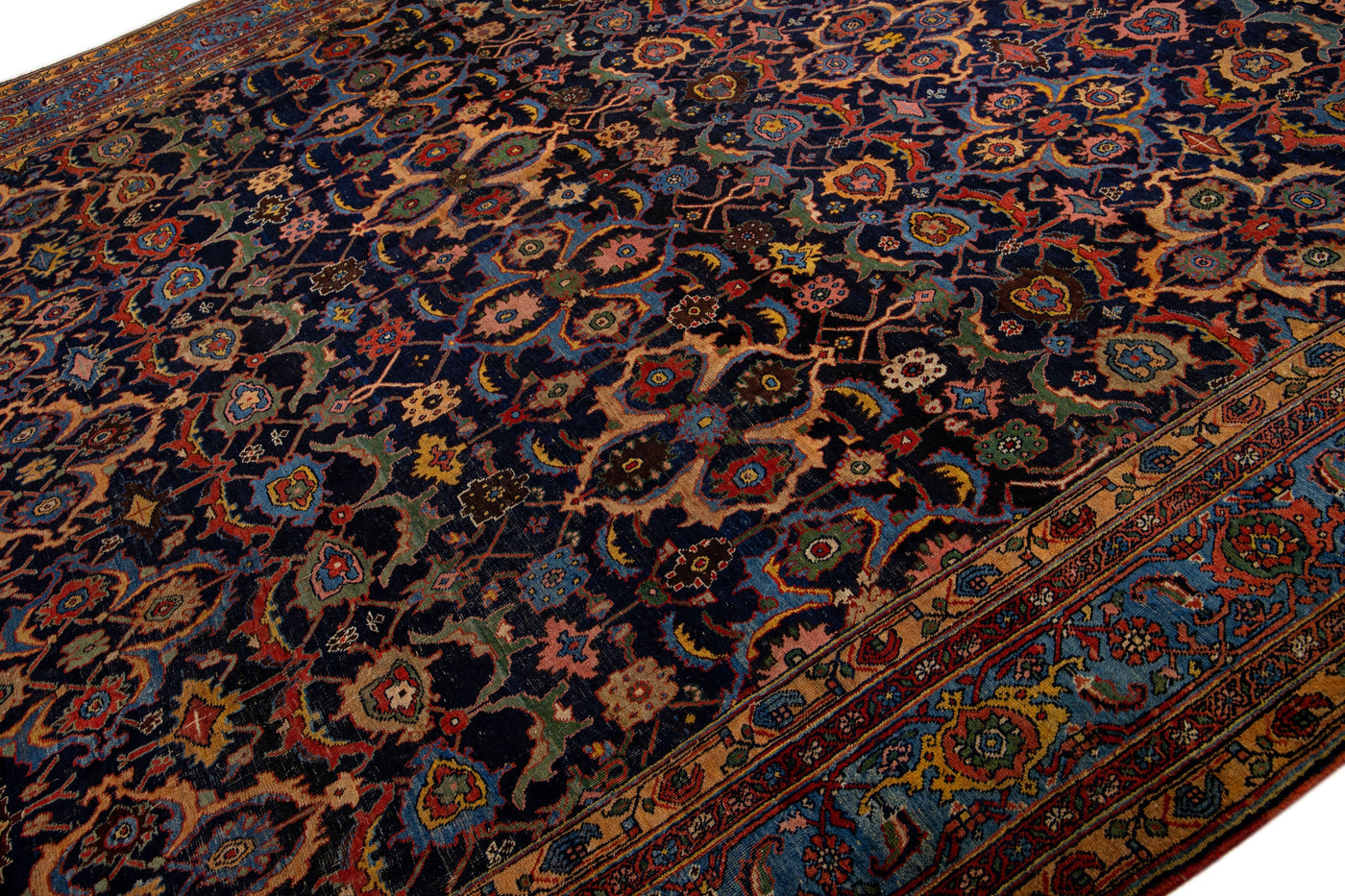 Antique Bidjar Wool Rug 11 x 18