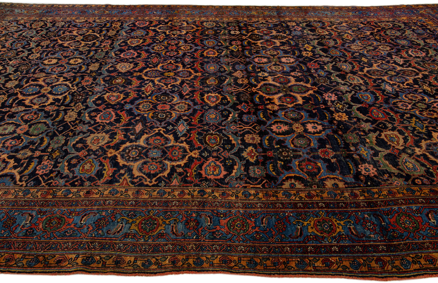 Antique Bidjar Wool Rug 11 x 18