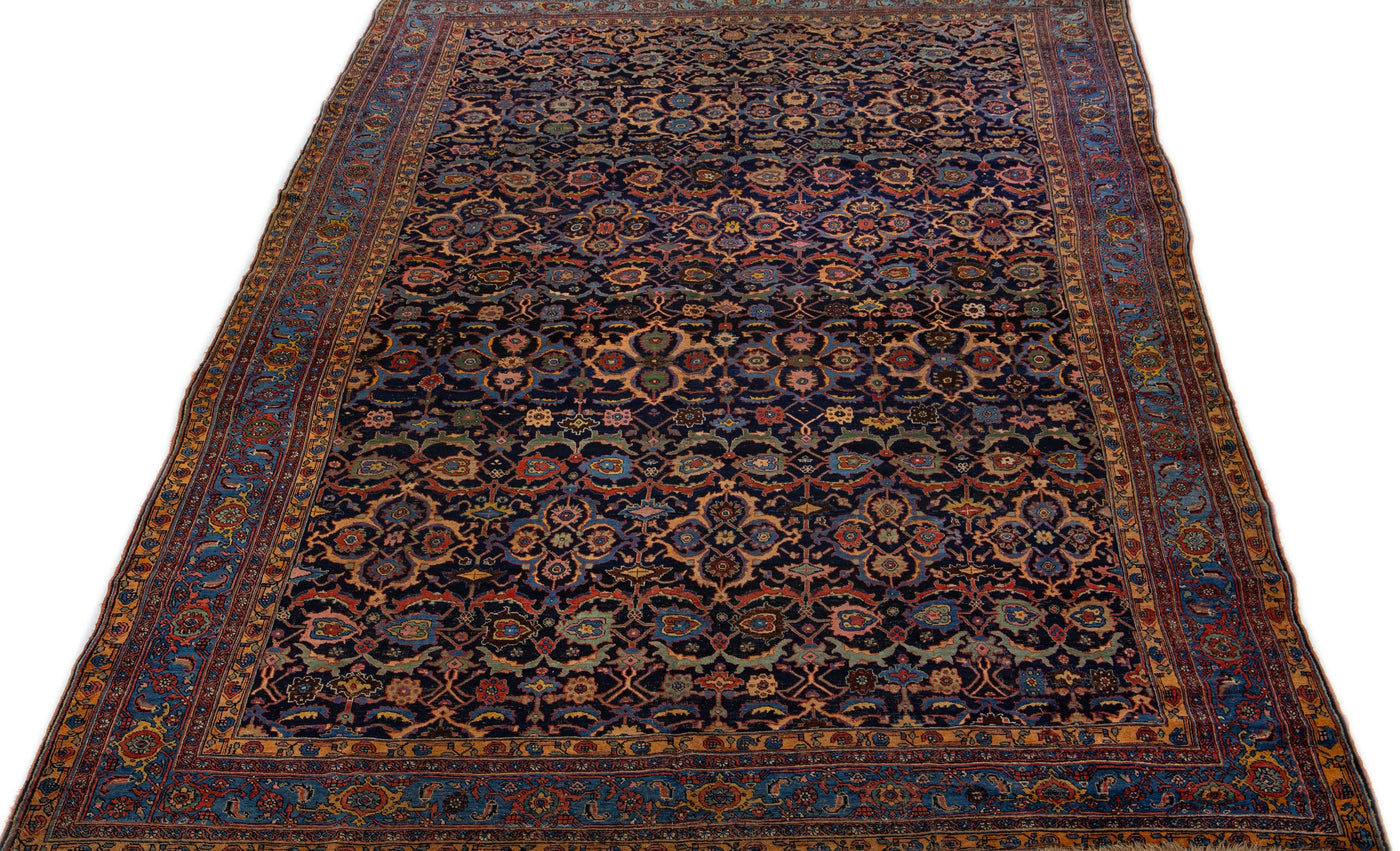 Antique Bidjar Wool Rug 11 x 18