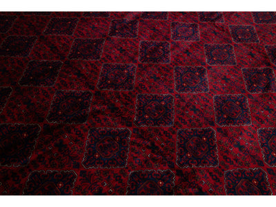 Vintage Bokhara Wool Rug 13 X 16